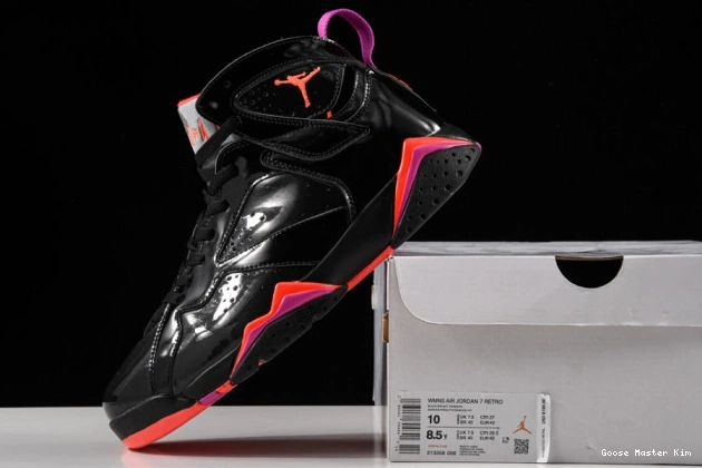 Retro Jordan Patent 7 313358-006 Air Black 0819